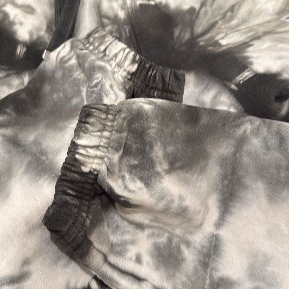 Talentless Black Grey and White Tie Dye Sweatpants - Picture 5 of 5